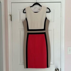 Calvin Klein Colorblock Shift Dress